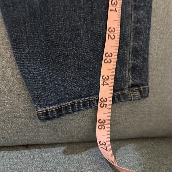 Blue Spice Womens 11 Jeans Embroidered Painted Straight Peace Distressed - Picture 14 of 15